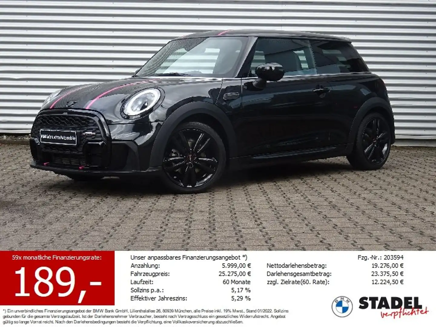 MINI Cooper Countryman Cooper3-t. JCW-Trim LED Navi CarPlay Kamera SH Schwarz - 1