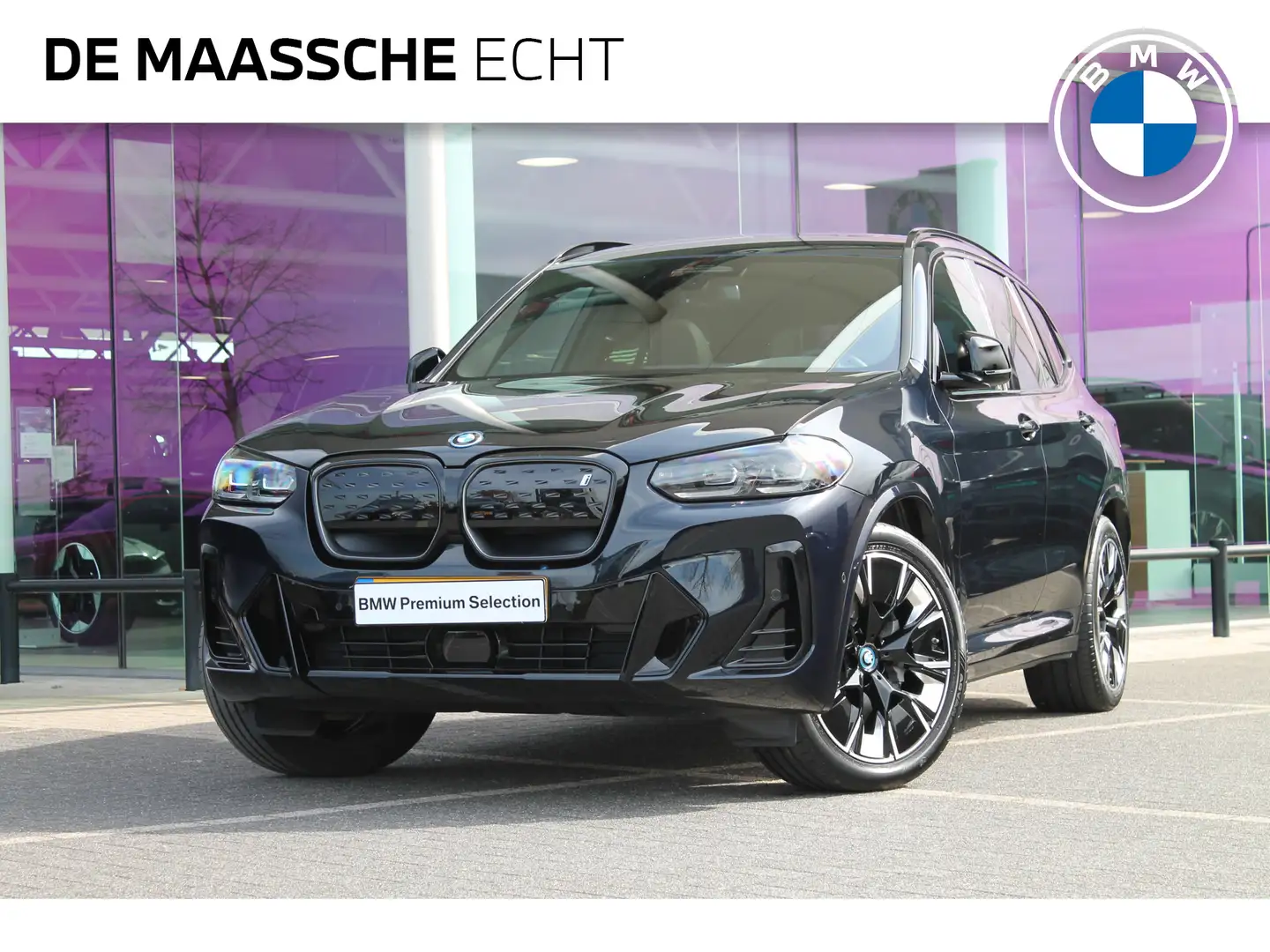 BMW iX3 High Executive 80 kWh / Trekhaak / Sportstoelen / Zwart - 1