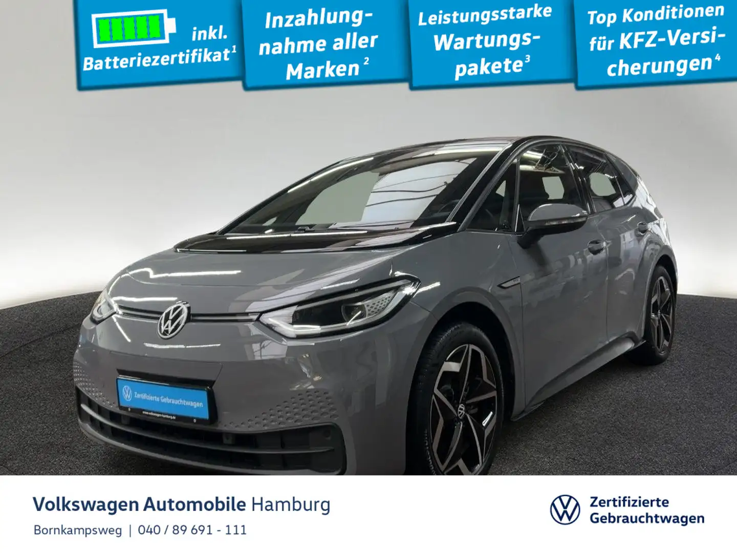 Volkswagen ID.3 Pro IQ.Light Pano Sitzhzg Grau - 1