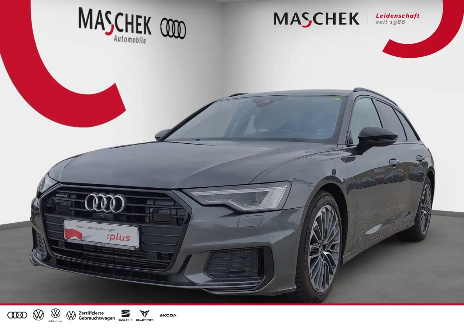 Audi A6 Avant 55 TFSI e S line AHK B&O Black ACC Parkassis Grau - 1