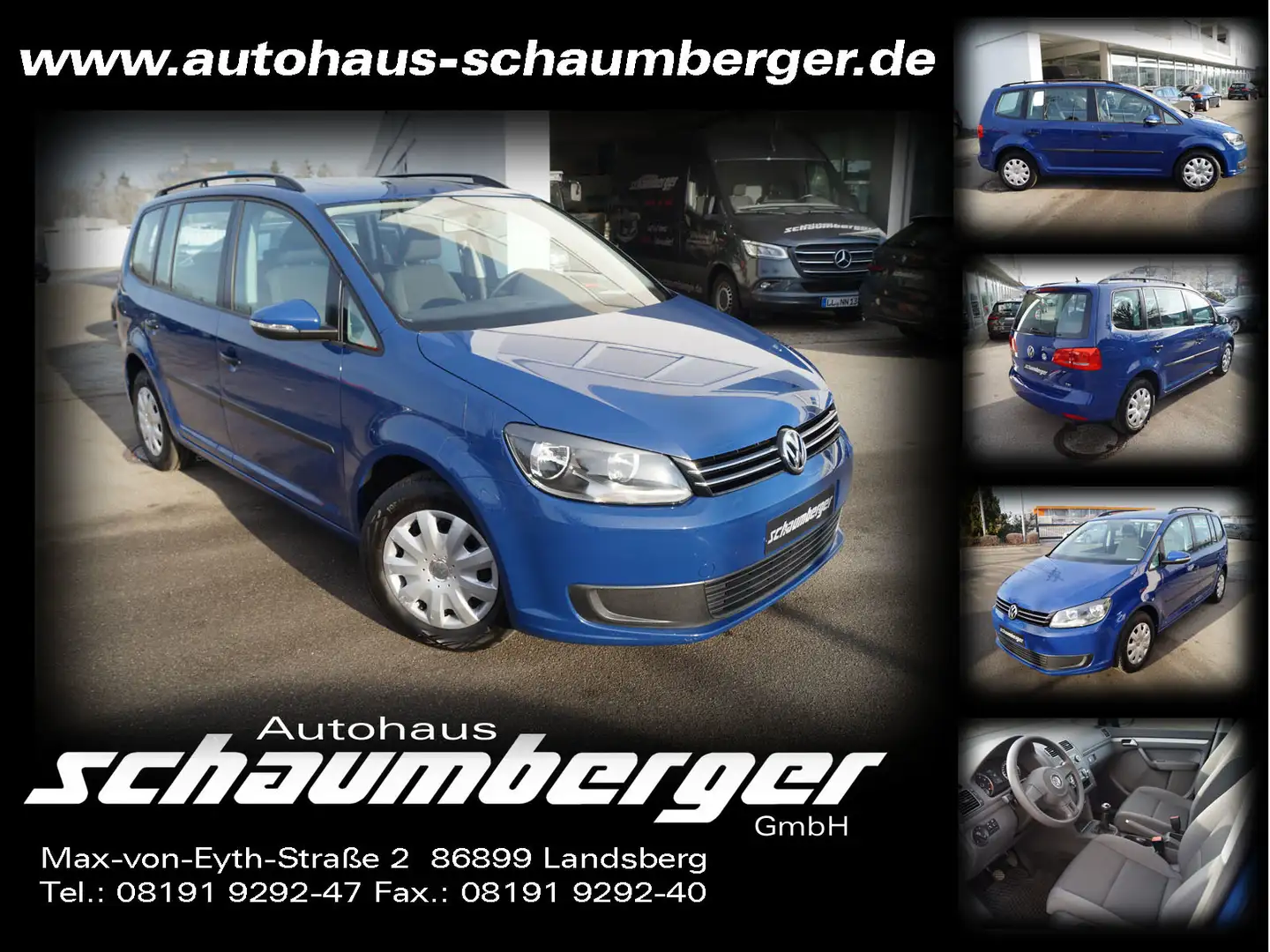 Volkswagen Touran 1.4 TSI Trendline * Panorama * AHK * 1.Hd Blau - 1