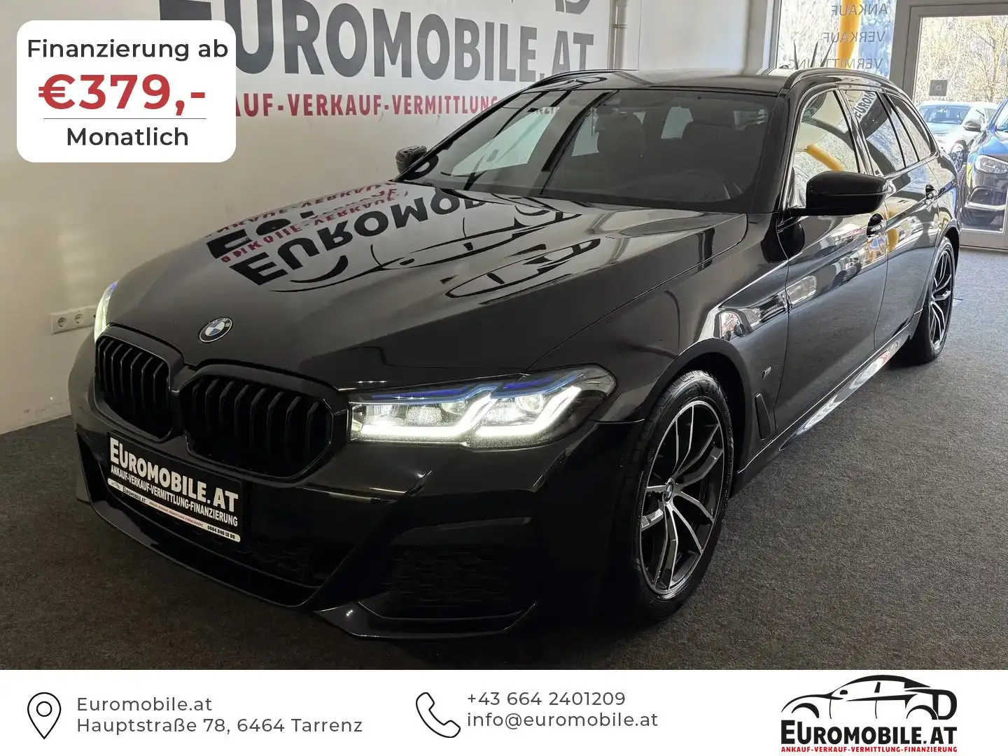 BMW 520 d M Sport-Paket *RFK*LASER*AMBI*TOTW.*VOLL-LEDER* Schwarz - 1