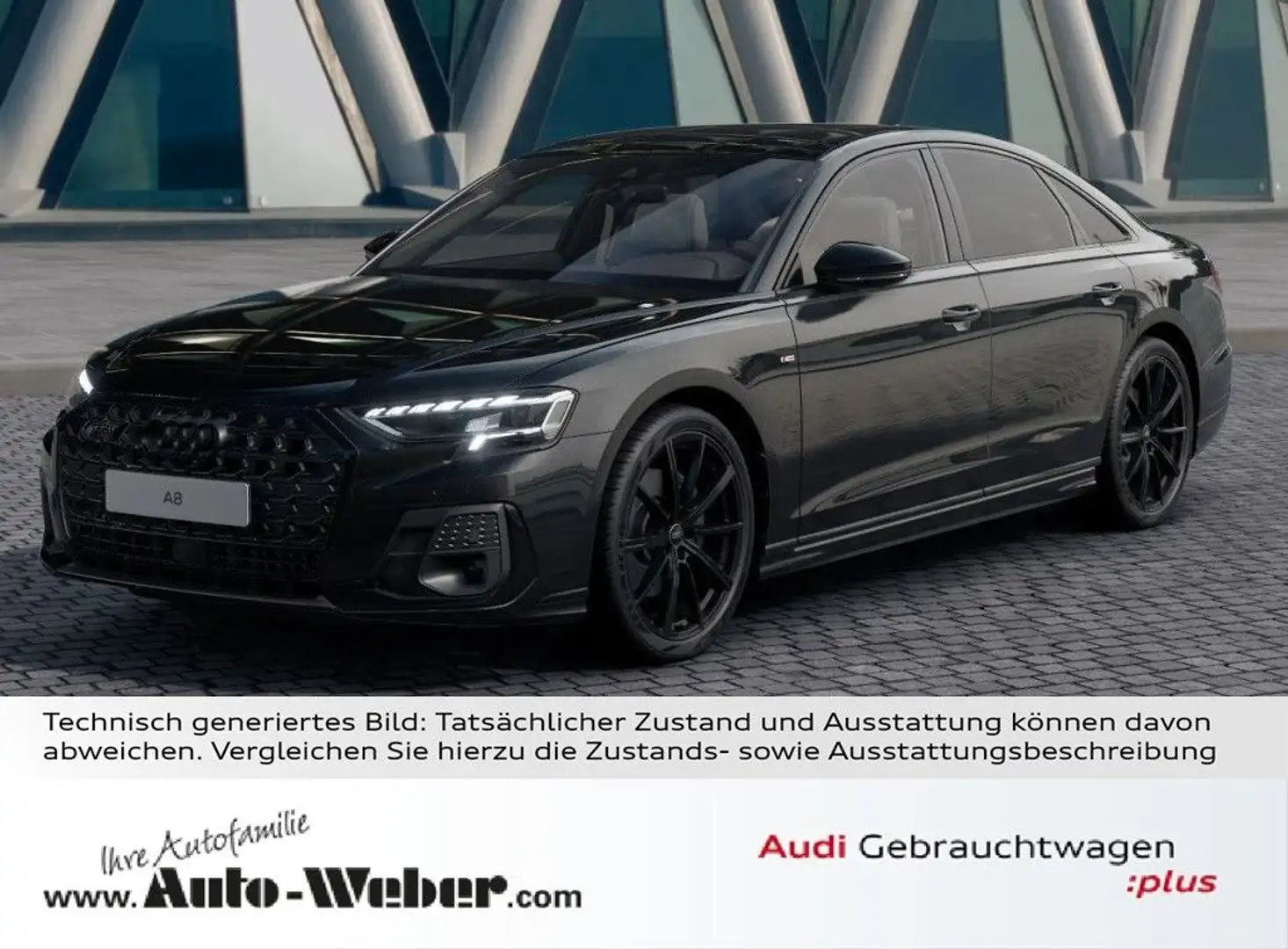 Audi A8 50TDI qu PANO OLED MATRIX B&O BLACK 21" Schwarz - 1