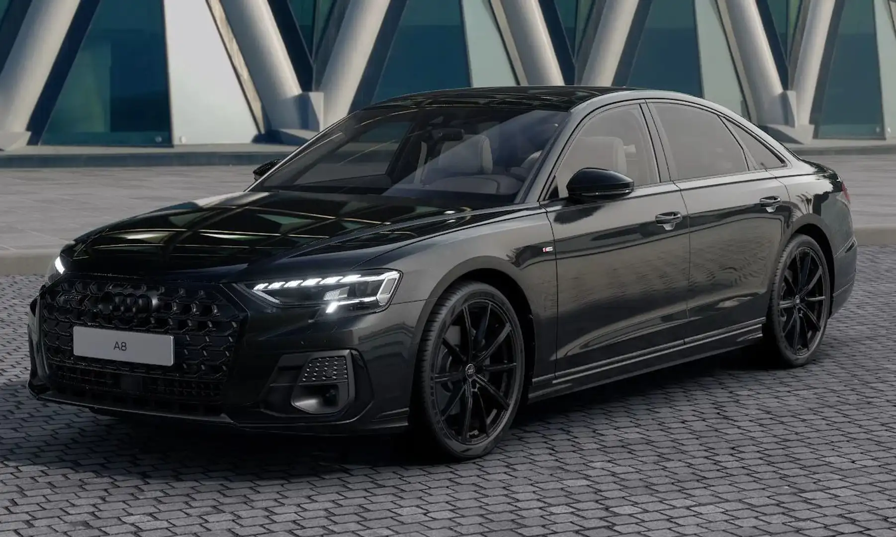 Audi A8 50TDI qu PANO OLED MATRIX B&O BLACK 21" Schwarz - 2