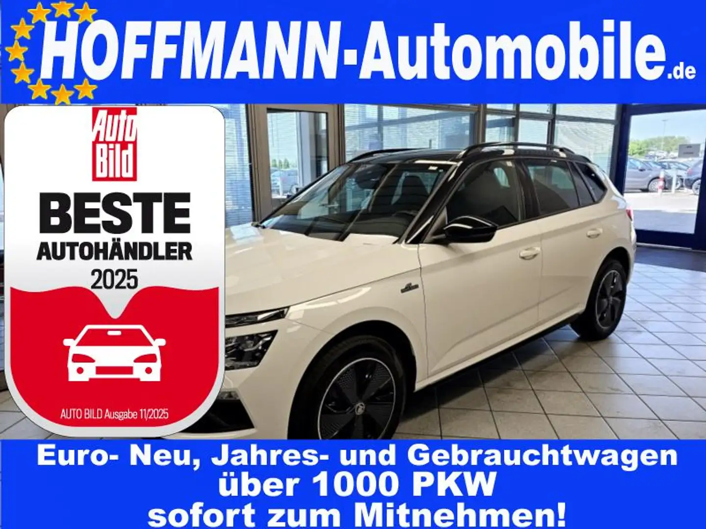 Skoda Kamiq Monte Carlo AHK,Climatr,Matrix-LED,Kamera Weiß - 1
