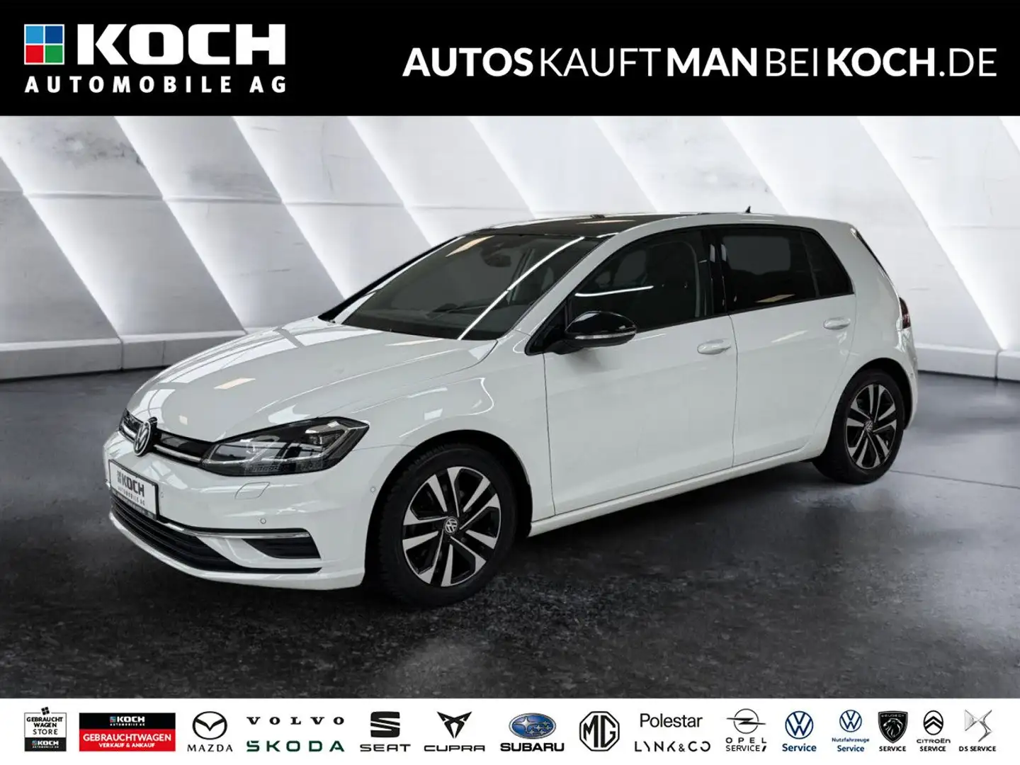 Volkswagen Golf VII 1,5 TSI IQ.Drive Navi,PanoDach,LED,Sitzh Weiß - 1