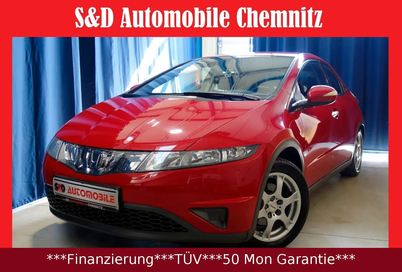 Honda Civic Lim. 5-trg. 1.4 Sport"TOP CAR" Rot - 1
