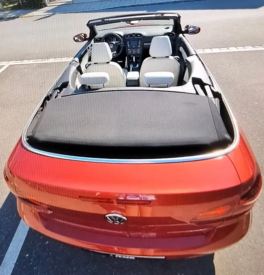 Volkswagen Golf Cabriolet Cabrio 1.4 TSI DSG, WIE NEU, LEDER, NP 35.800,-!!! Rot - 2