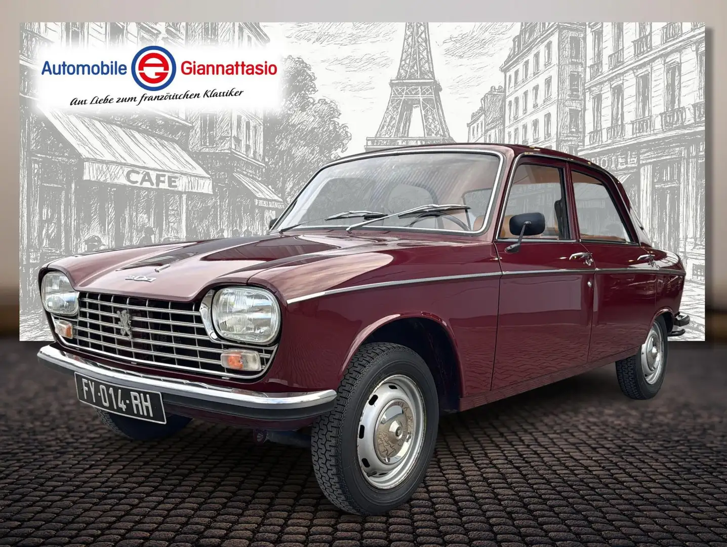 Peugeot 204 2.Hand*Schiebedach*original 51270km*TOP Rood - 2