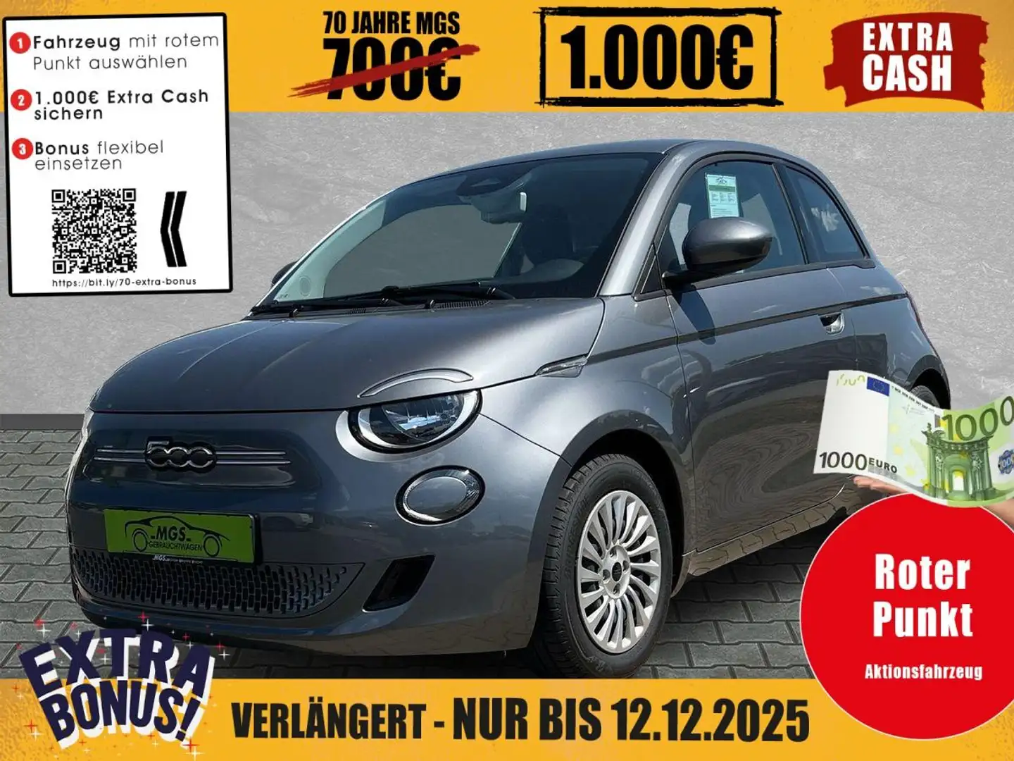 Fiat 500e 500 Action KLIMA Grau - 1