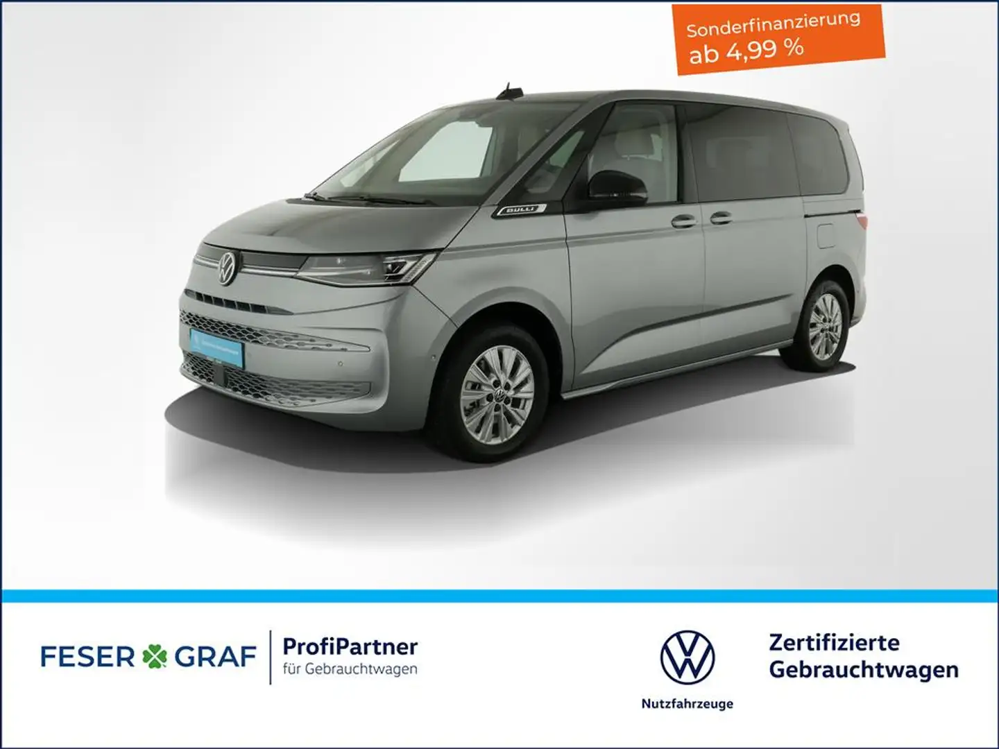 Volkswagen T7 Multivan 2.0TSI Life 7Sitze AHK ACC RFK Pano Zilver - 1