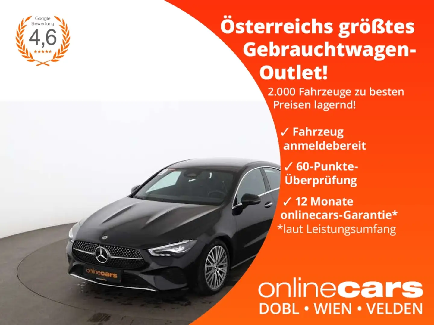 Mercedes-Benz CLA 180 d Progressive Aut LED NAVI LEDER ASSIST Schwarz - 1