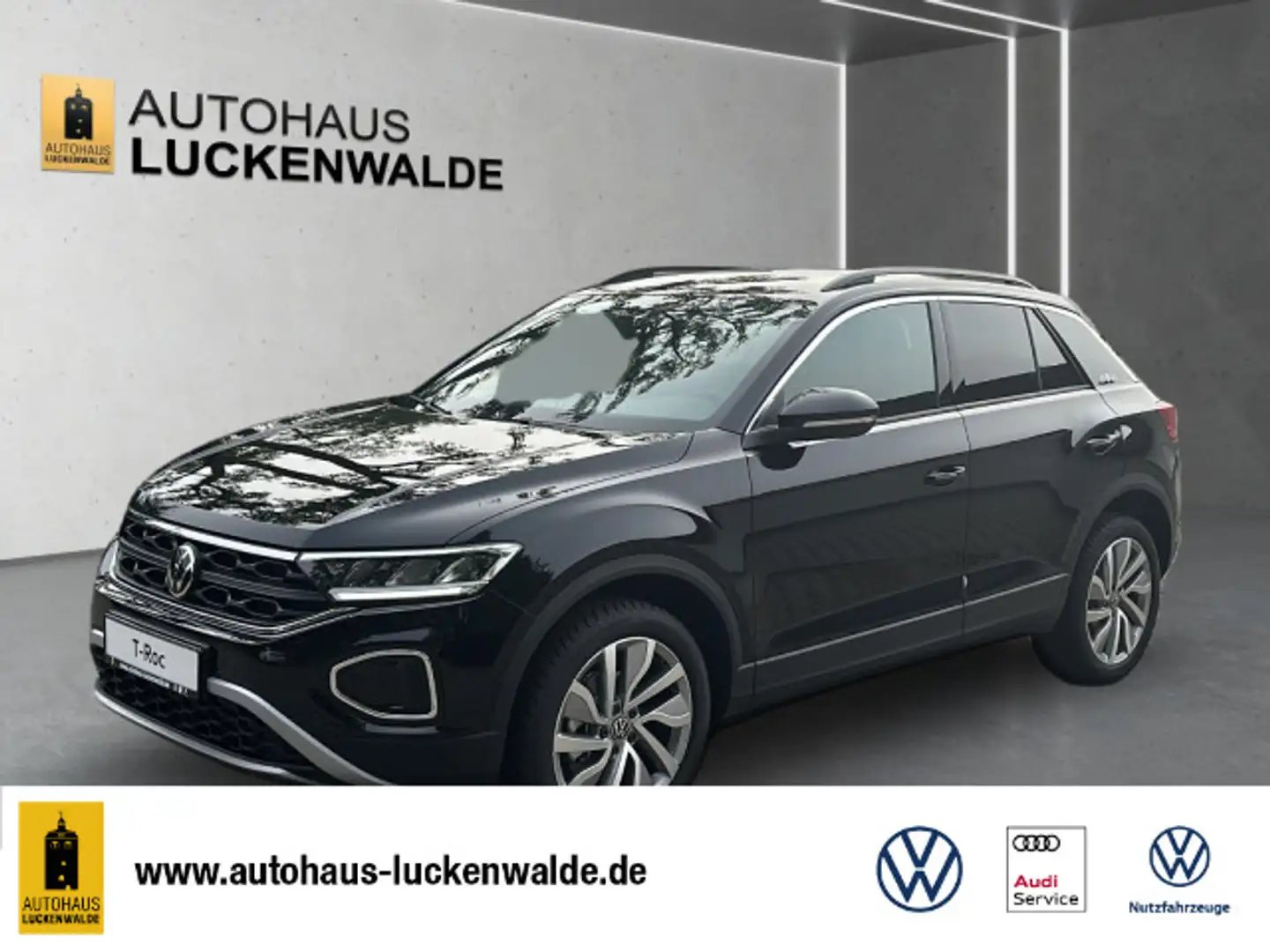 Volkswagen T-Roc 1.5 TSI Goal DSG *ACC*NAV*R-CAM*SHZ* Schwarz - 1