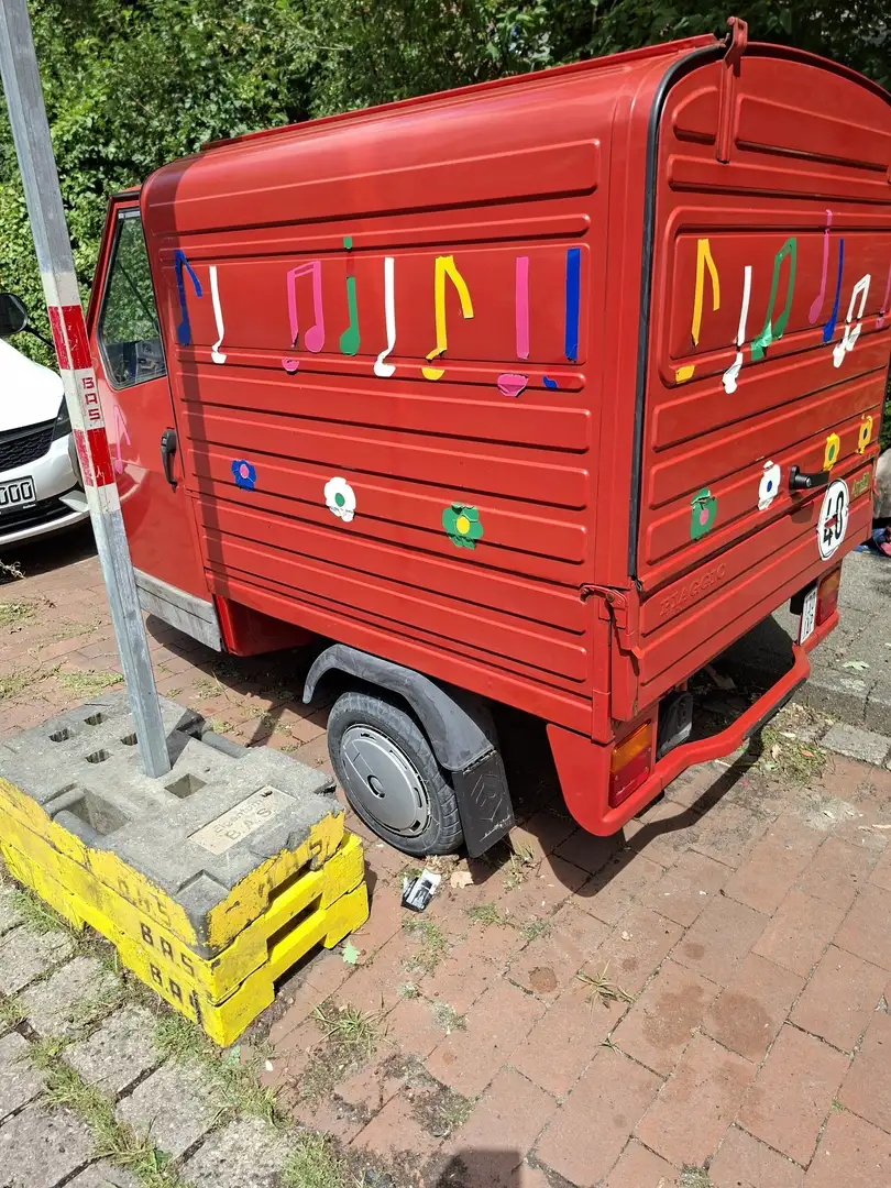 Piaggio Ape Ape 50 Europe Kasten, der kleine Transporter Rot - 1