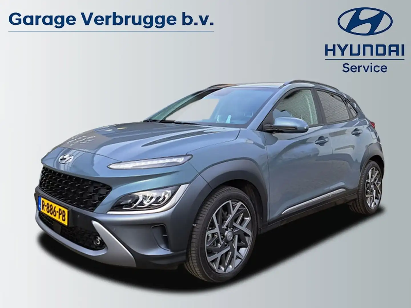 Hyundai KONA 1.6 GDI HEV Premium Groen - 1