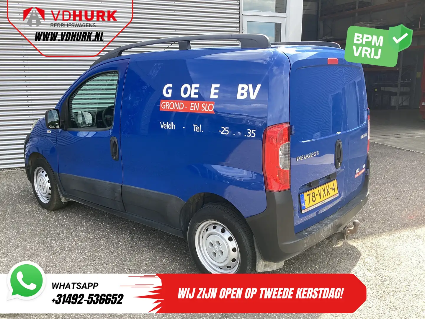 Peugeot Bipper 1.4 HDi EXPORT ONLY NL Auto/ Carkit/ Betimmerd/ Ra Bleu - 2