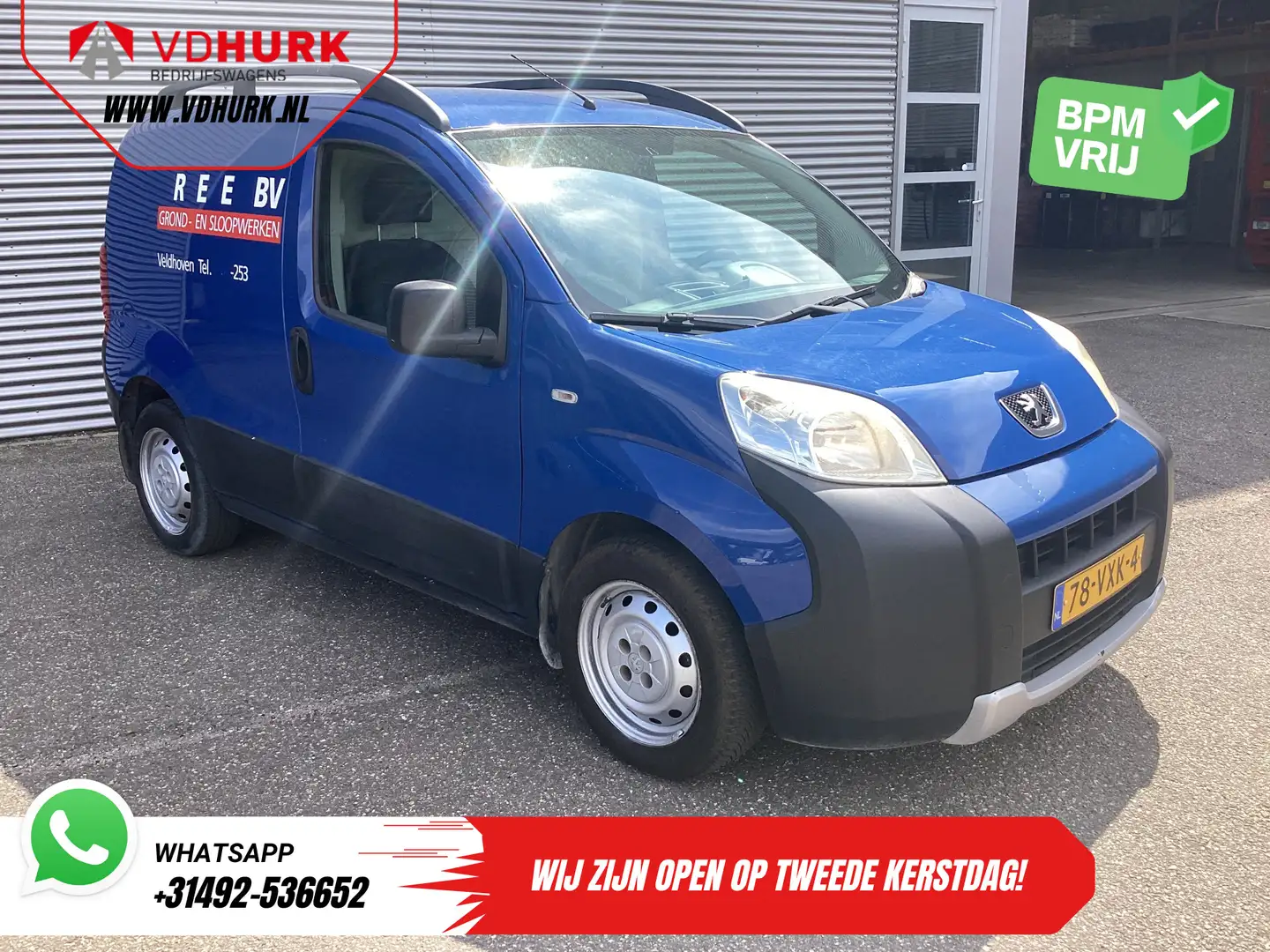 Peugeot Bipper 1.4 HDi EXPORT ONLY NL Auto/ Carkit/ Betimmerd/ Ra Bleu - 1