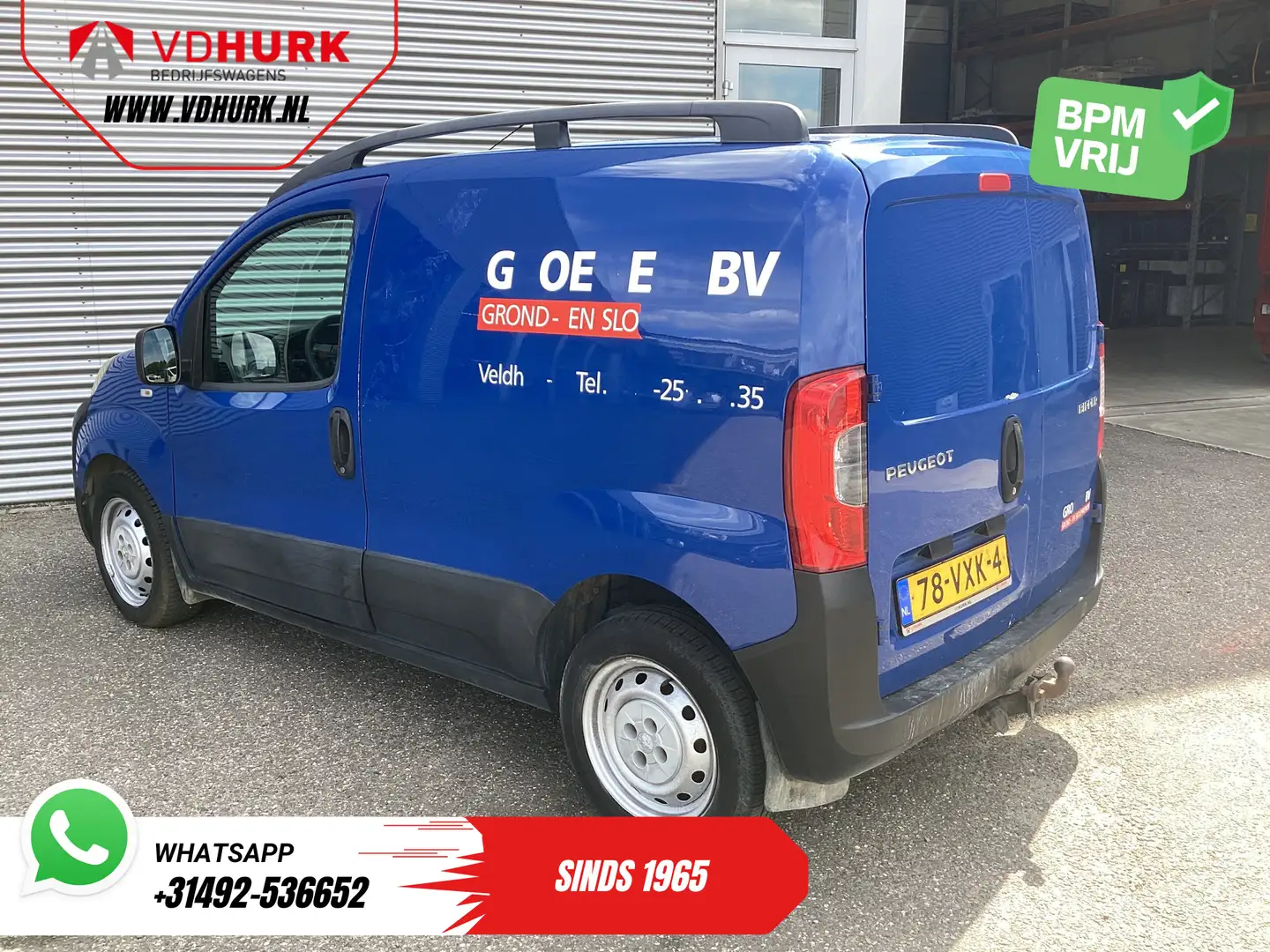 Peugeot Bipper 1.4 HDi EXPORT ONLY NL Auto/ APK 01-2026 Carkit/ B Blauw - 2