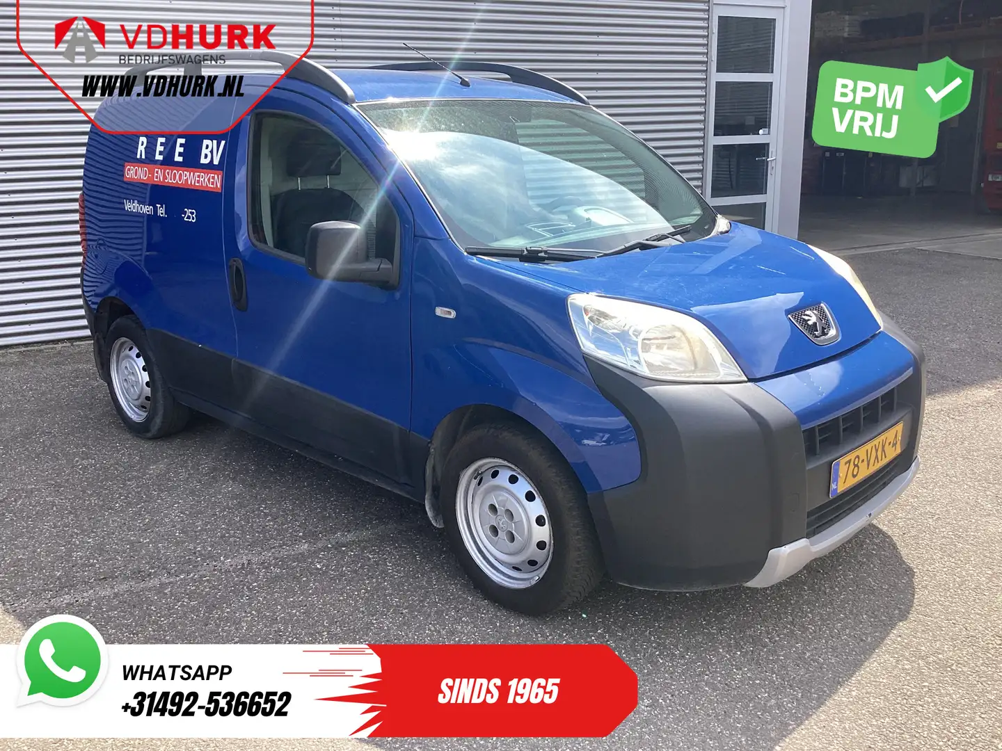Peugeot Bipper 1.4 HDi EXPORT ONLY NL Auto/ APK 01-2026 Carkit/ B Blauw - 1