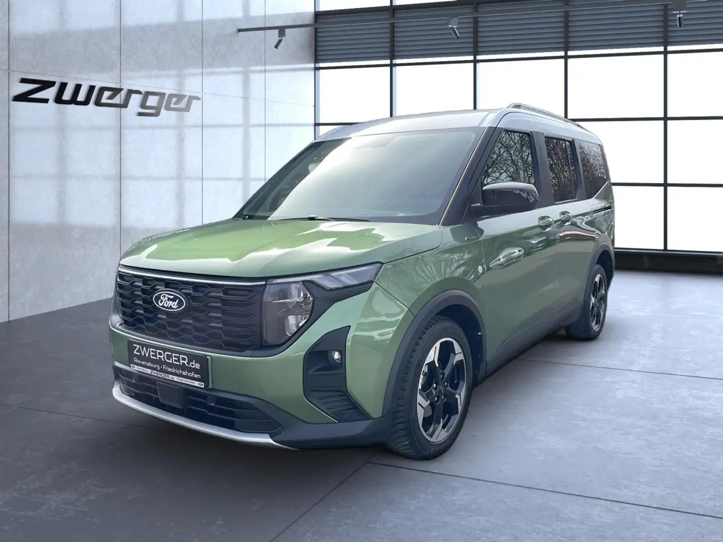 Ford Tourneo Courier Active Navi Kamera Tempomat PDC DA Grün - 1