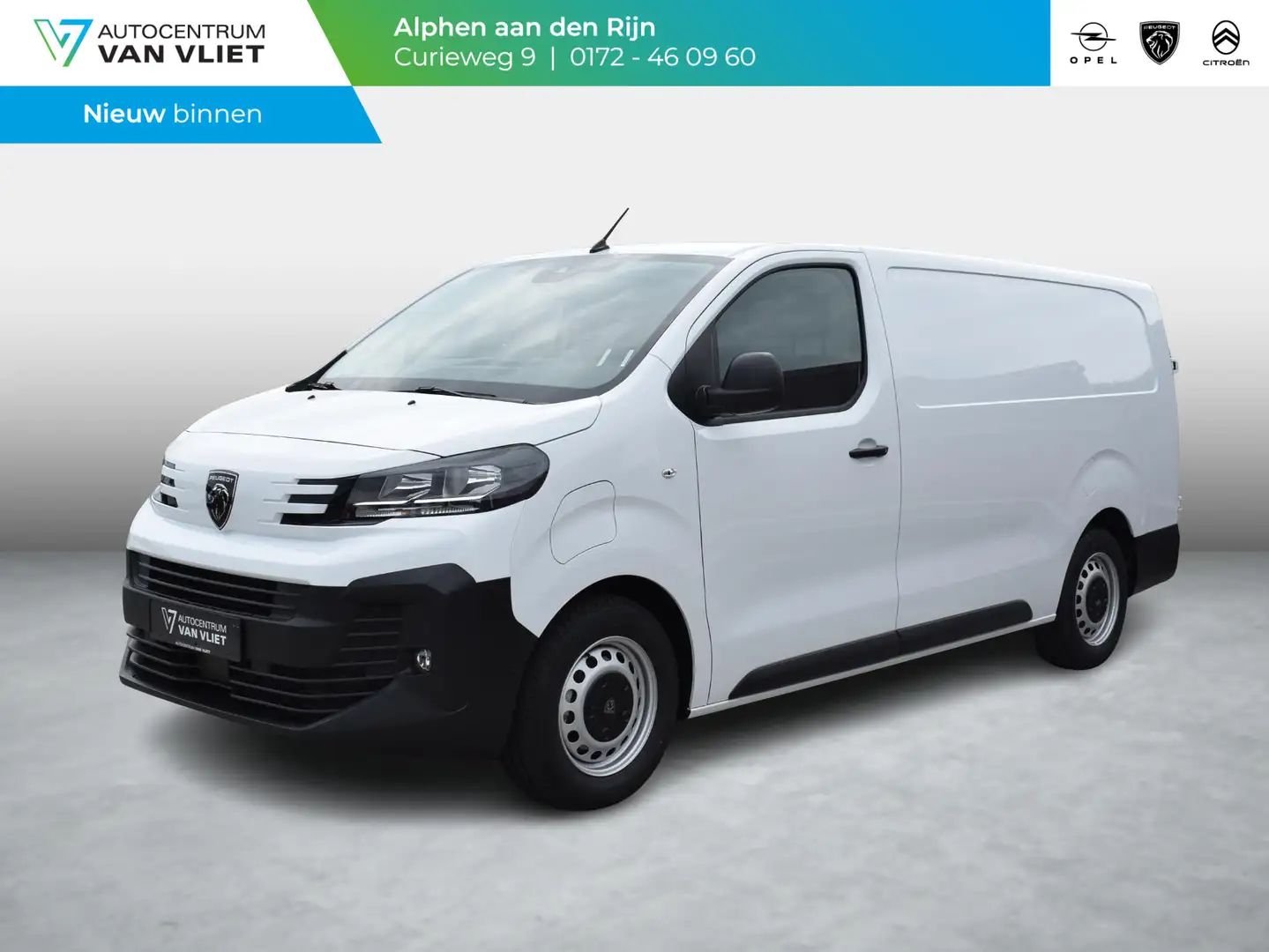 Peugeot e-Expert EV L3 75 kWh 3 ZITS | NAVI & CARPLAY | ACHTERUITRI Wit - 1