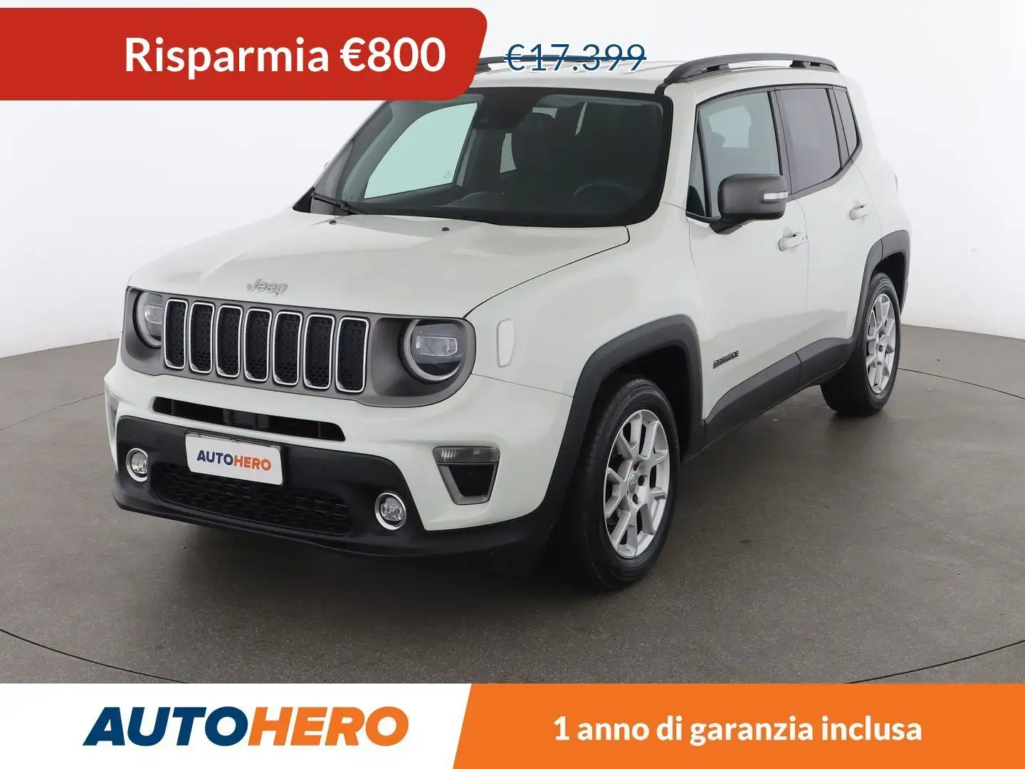 Jeep Renegade 1.6 M-Jet Limited 130 CV Weiß - 1