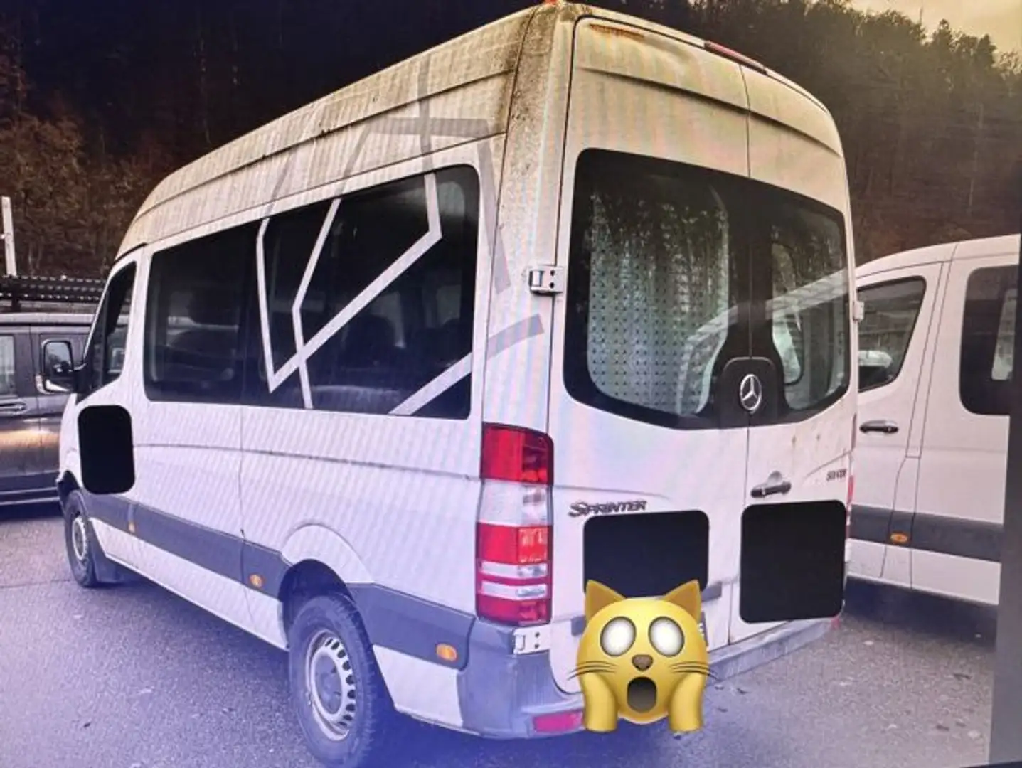 Mercedes-Benz Sprinter 311 CDI Klima 9-Sitzer+Rollstuhlrampe H2L3 Weiß - 2