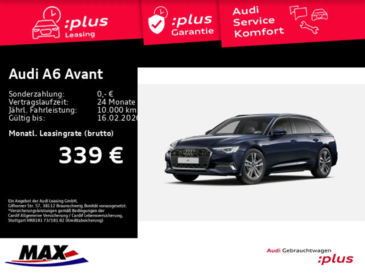 Audi A6 50 TDI QUATTRO ADVANCED MATRIX+360°+AHK Blau - 1