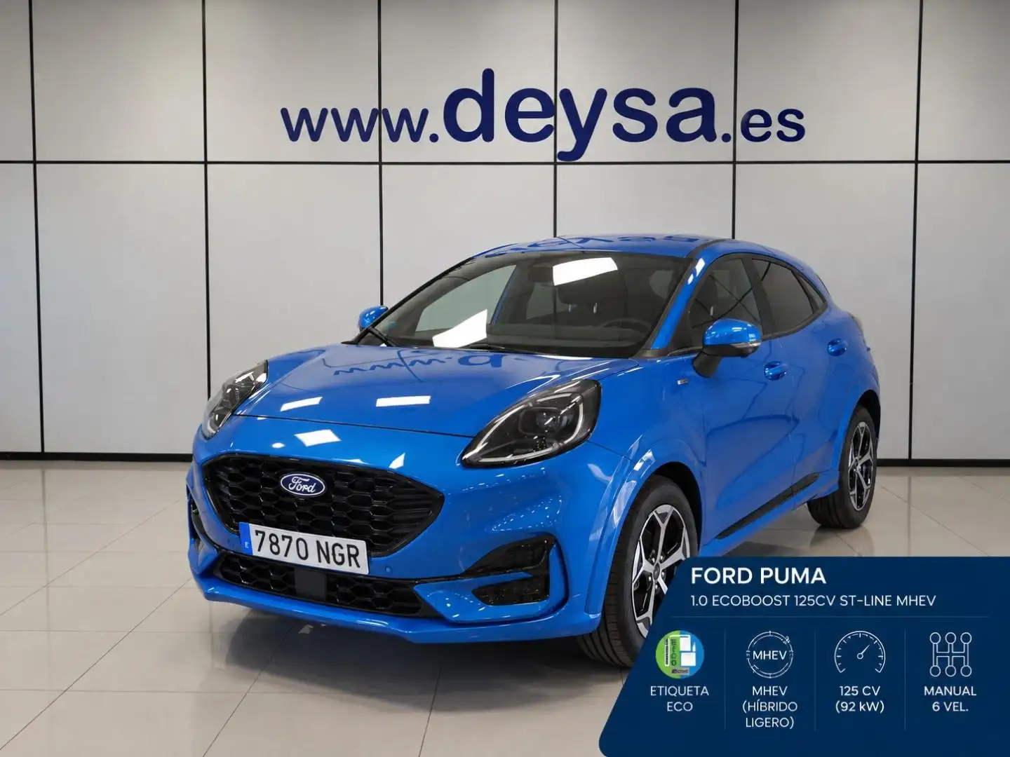 Ford Puma 1.0 EcoBoost MHEV ST-Line 125 Azul - 1