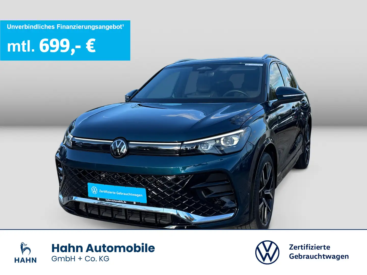 Volkswagen Tiguan 1.5eTSI DSG R-Line Matrix AHK Pano Navi Blau - 1