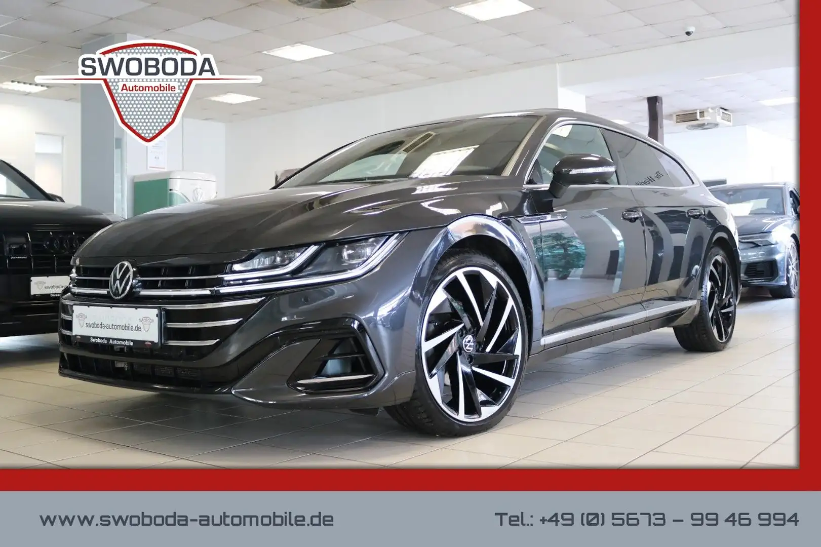 Volkswagen Arteon SB 2x R-Line DCC AHK STHZ HUD 360° Pano Gris - 1