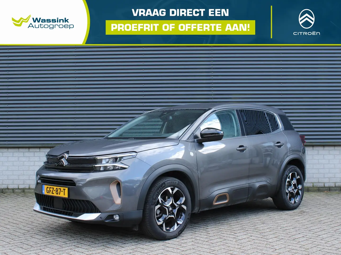 Citroen C5 Aircross 130pk EAT8 C-Series | Winterpack | Inhaalsensor | Grijs - 1