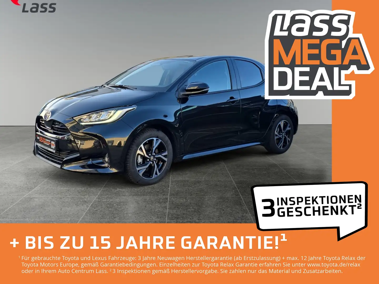 Toyota Yaris 1.5 Hybrid Team D LED+Tempomat+Kamera+PDC Noir - 1