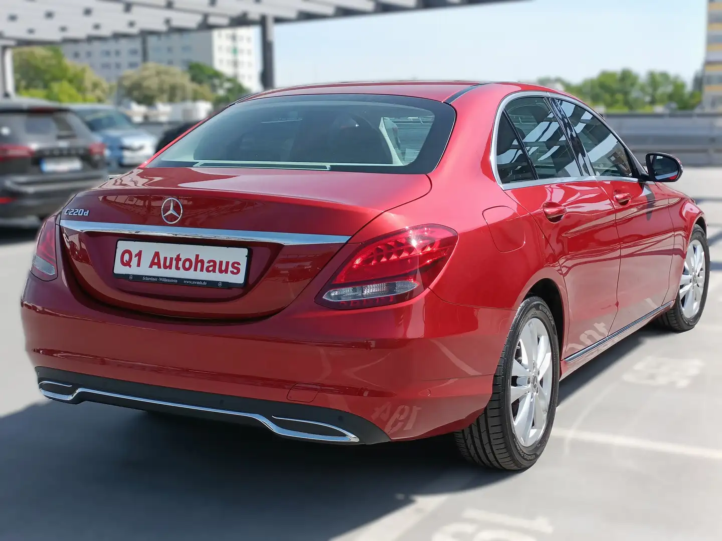Mercedes-Benz C 220 d AVANTG. 6G/T.LEDER/NAVI/SHZ/PARKASSISTEN+/17ZOLL Red - 2