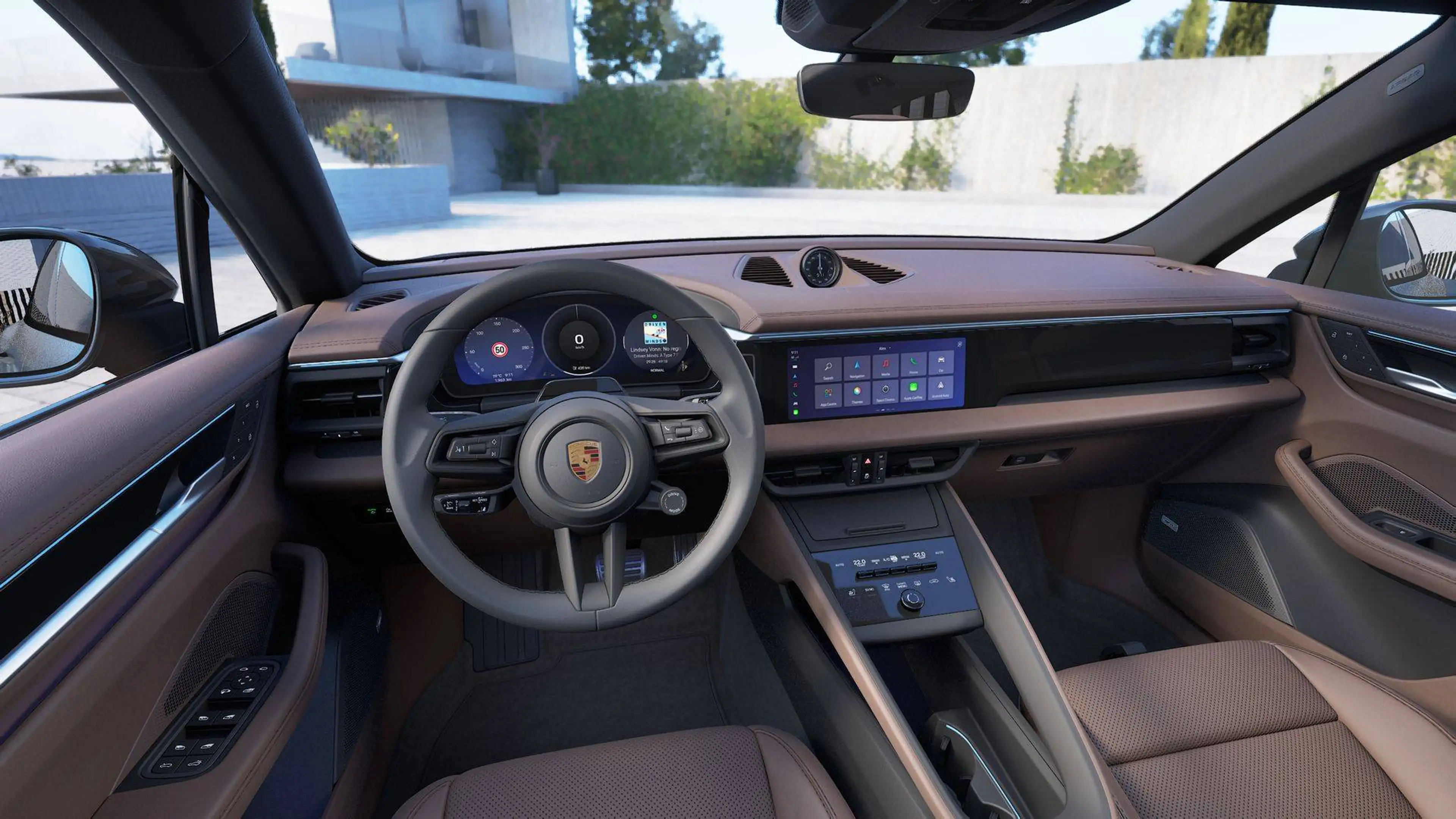 Porsche Macan 4S EV/Aventurine Green-Truffle Brown/Pano/BOSE/22"/Innodrive/Sport Chrono/Top! — photo 9