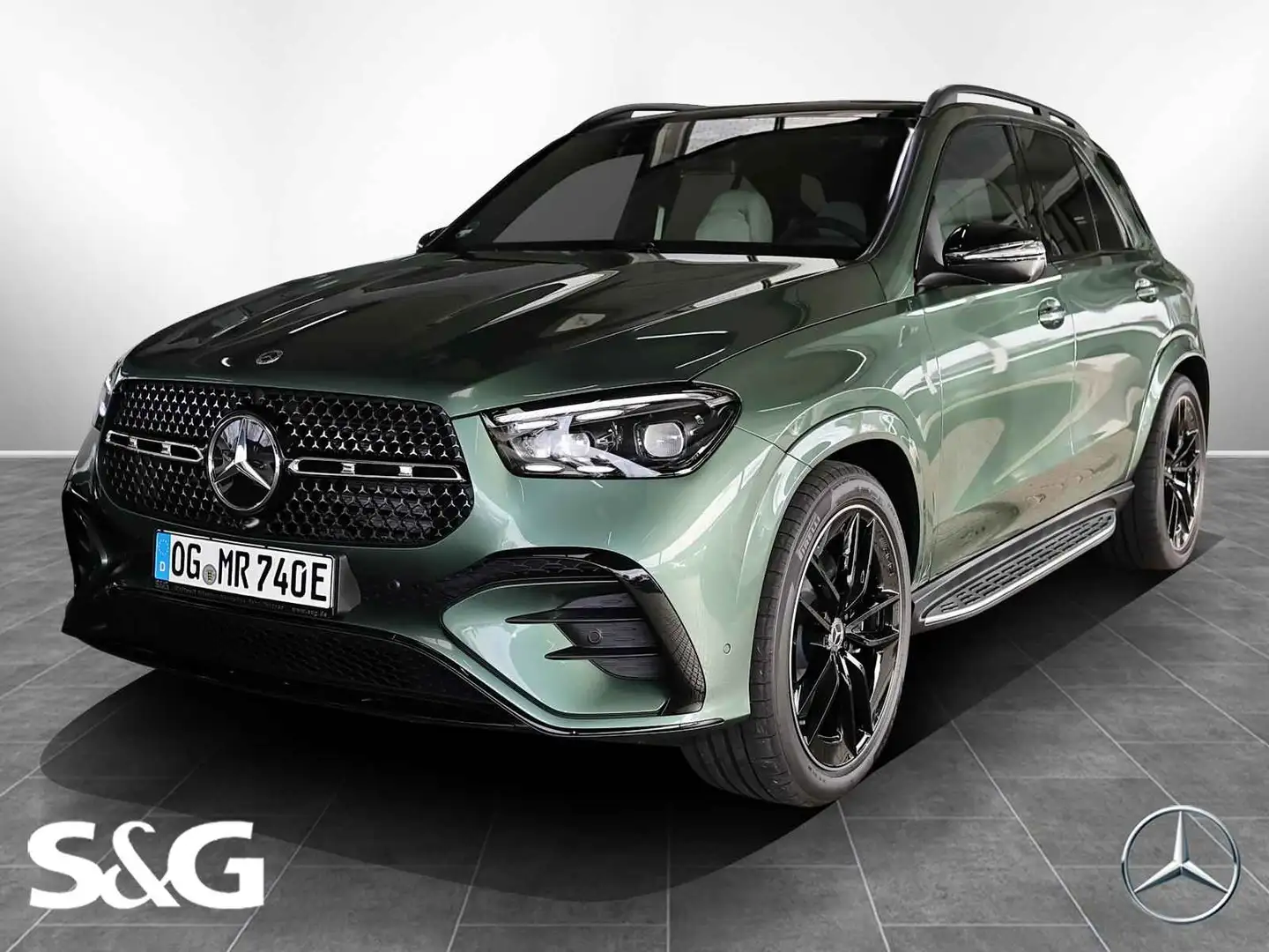 Mercedes-Benz GLE 400 e 4M AMG 360°+M-LED+AHK+Night+Standhz. Grün - 1