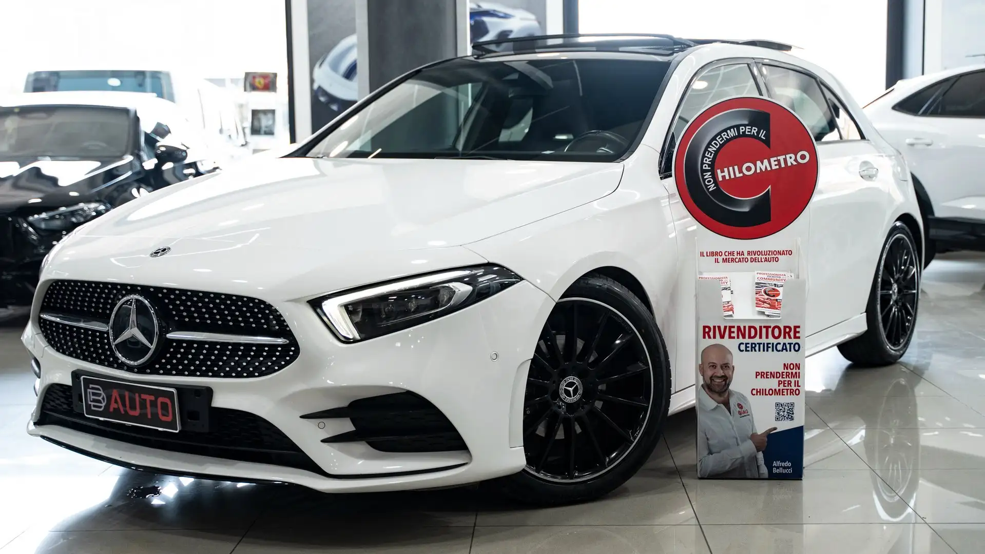 Mercedes-Benz A 180 D PREMIUM PLUS AMG TETTO PACK LUCI MULTIBEAM FULL Wit - 1