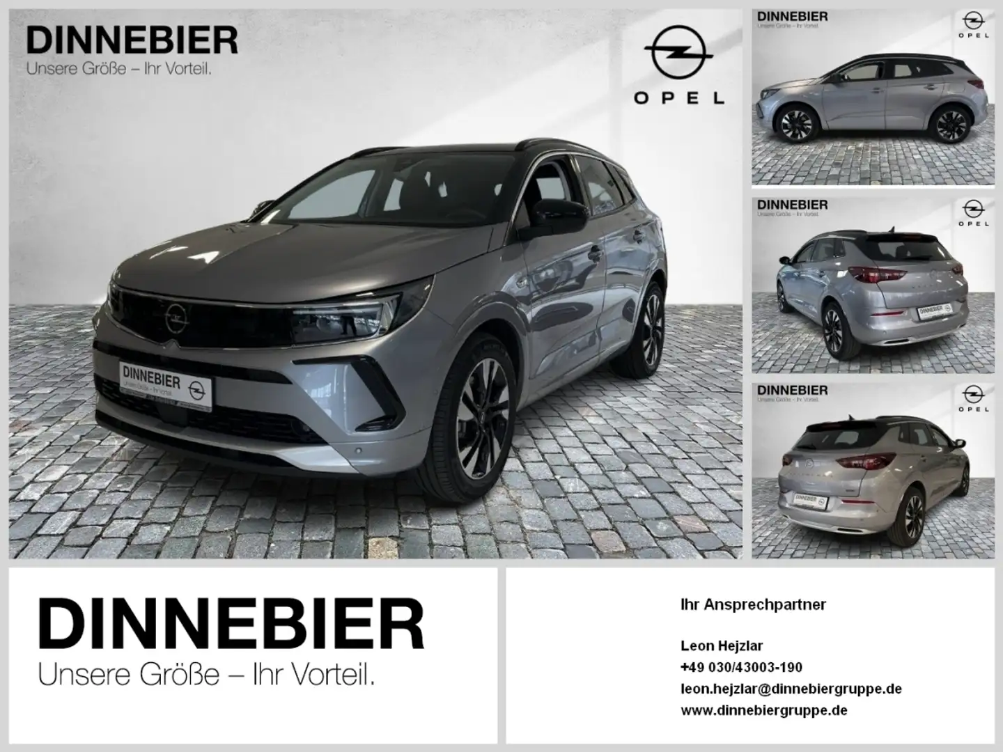 Opel Grandland PHEV Elegance AT8. 165 kW *7.4kW-OBC*Ultimate* Silber - 1