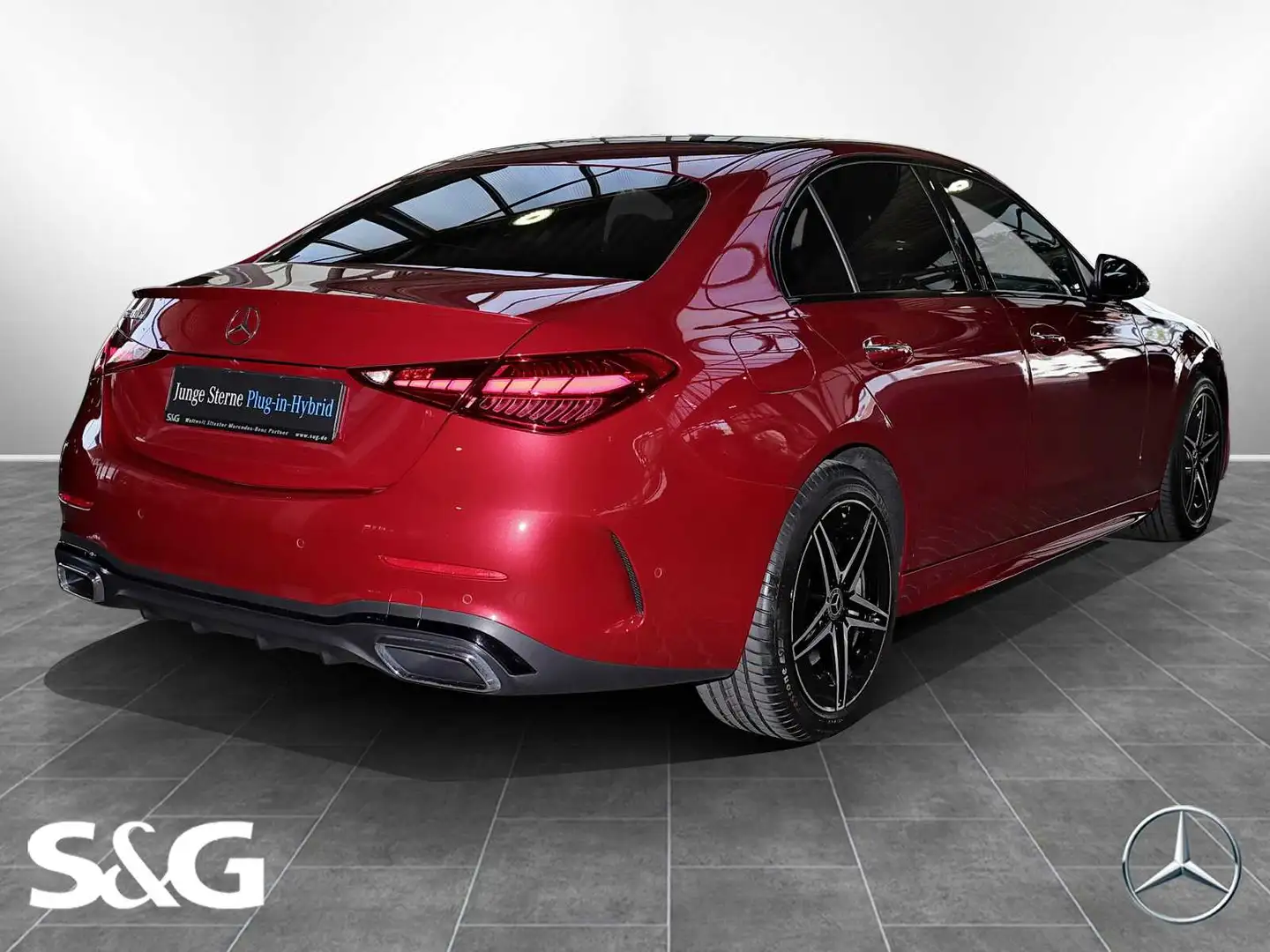 Mercedes-Benz C 300 e AMG PANORAMA+DISTRONIC+HEADUP+MEMORY+18" Rot - 2