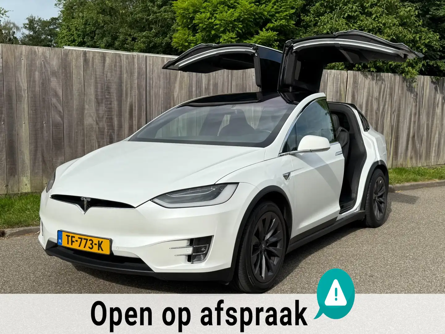 Tesla Model X 100D 6p. AWD Pano|Trekhaak|Enh.Autopilot|SOH! Blanco - 2