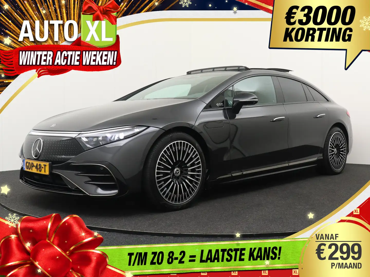 Mercedes-Benz EQS 450 4MATIC AMG Line 108 kWh 4WD Pano-Dak Hyperscre Gris - 1