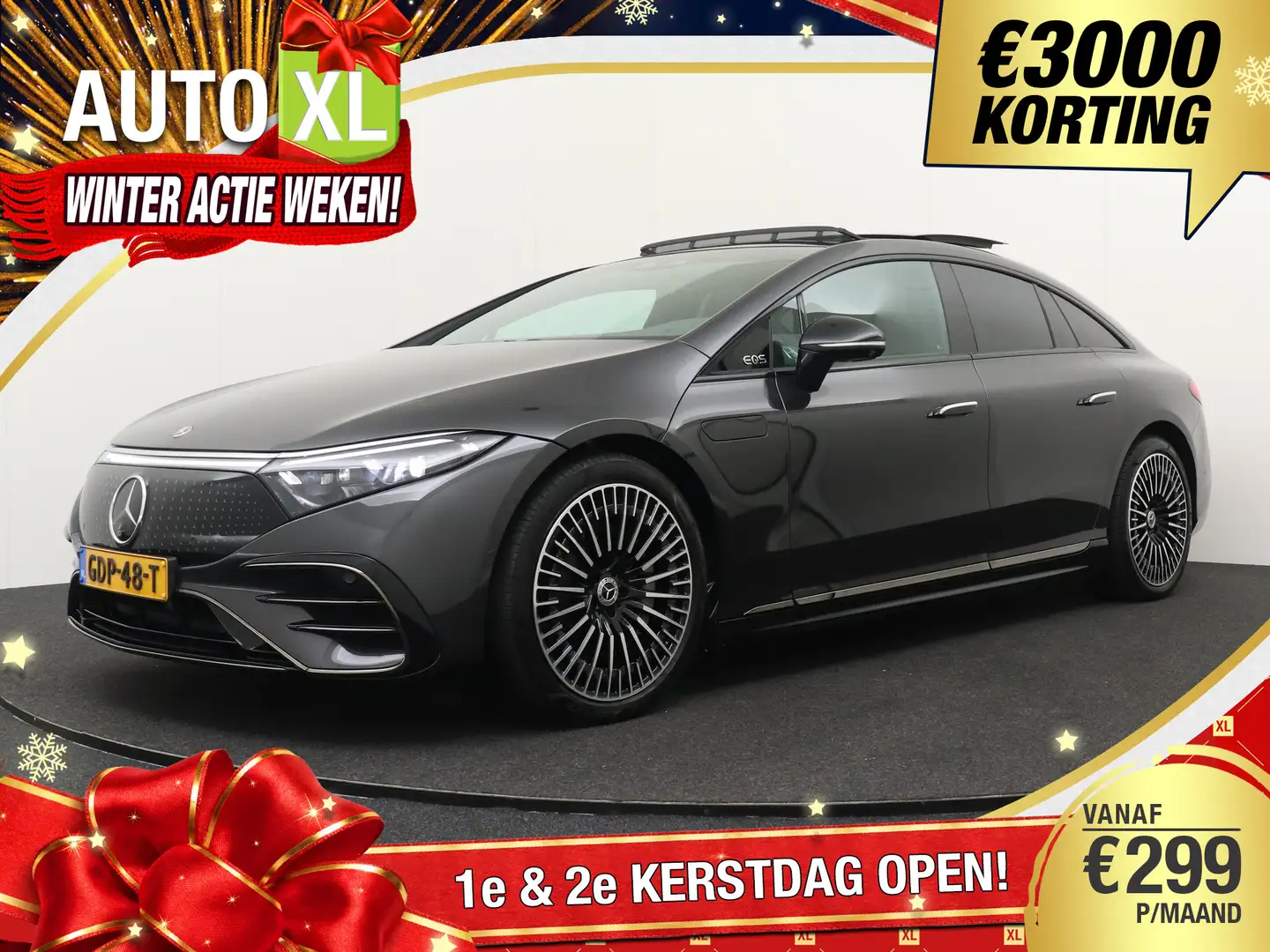 Mercedes-Benz EQS 450 4MATIC AMG Line 108 kWh 4WD Pano-Dak Hyperscre Gris - 1