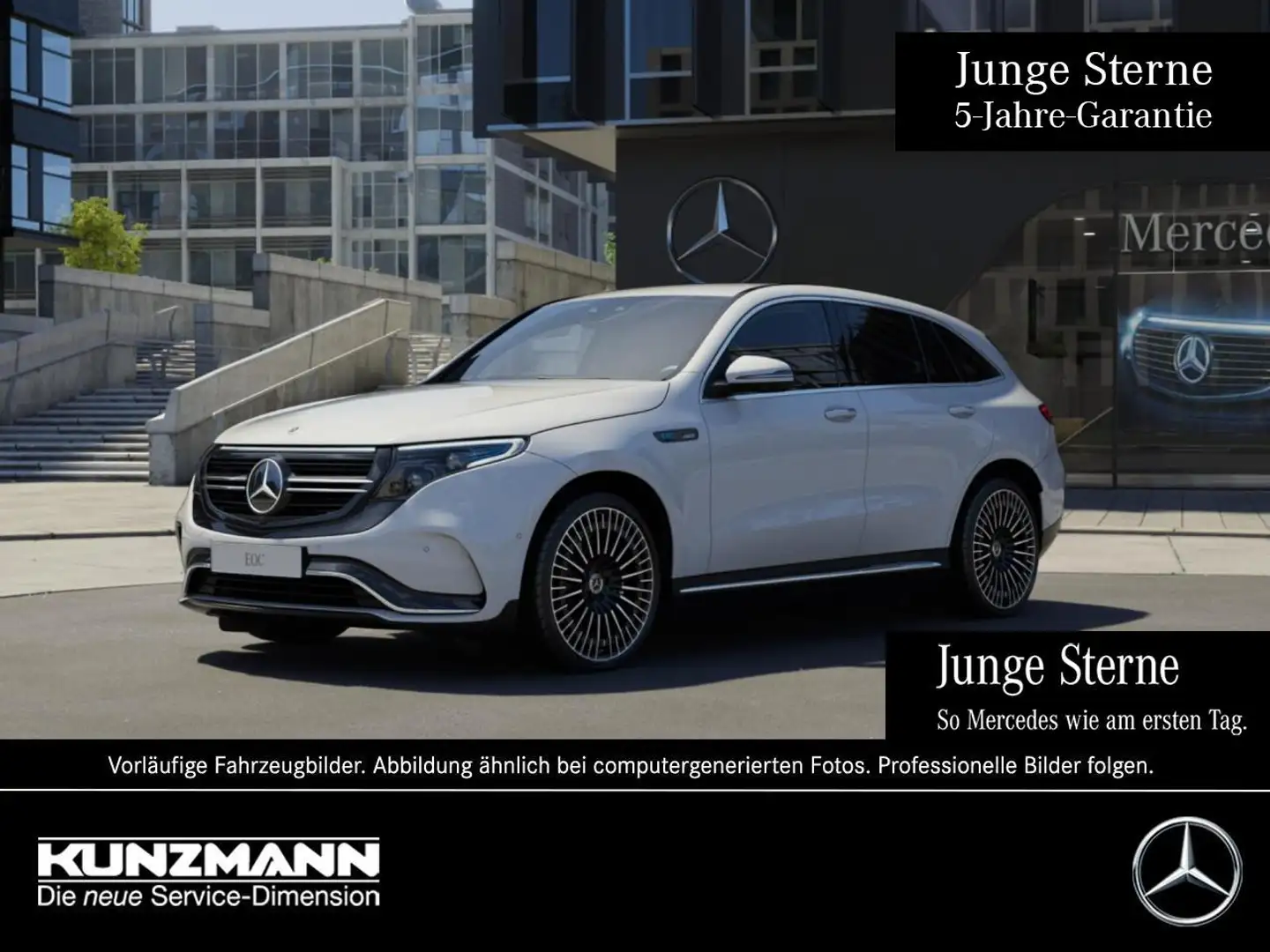 Mercedes-Benz EQC 400 4M AMG Distronic SHZ-Fond Memory 360° Weiß - 1