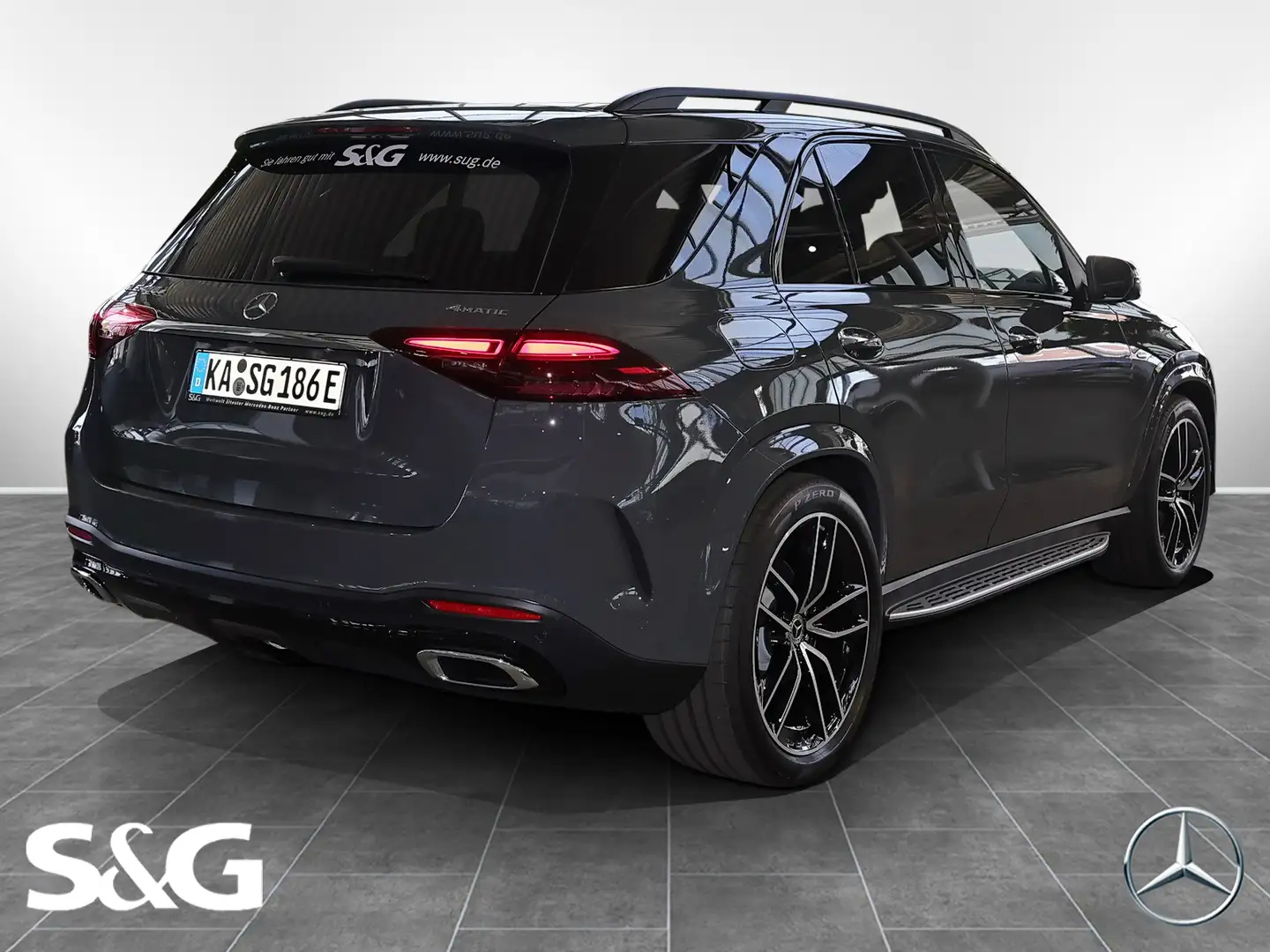 Mercedes-Benz GLE 400 e 4M Hybrid AMG MBUX+360°+AHK+Fahrassist Gris - 2