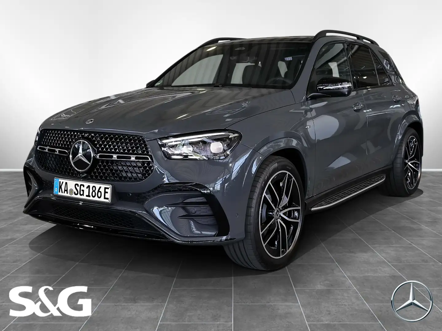 Mercedes-Benz GLE 400 e 4M Hybrid AMG MBUX+360°+AHK+Fahrassist Gris - 1