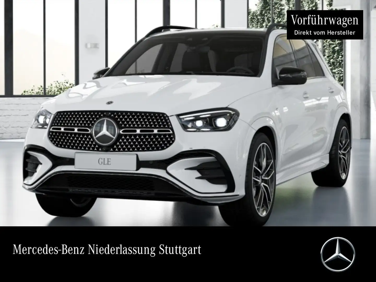 Mercedes-Benz GLE 350 de 4M AMG+NIGHT+PANO+360+AHK+MULTIBEAM+22" Weiß - 1