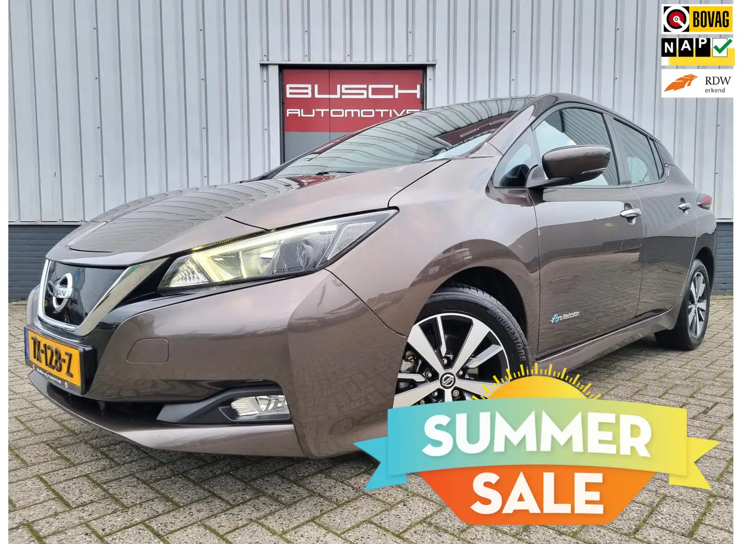 Nissan Leaf Acenta 40 kWh VAN 1e EIGENAAR |SoH 82.94% SCORE | Marrón - 1