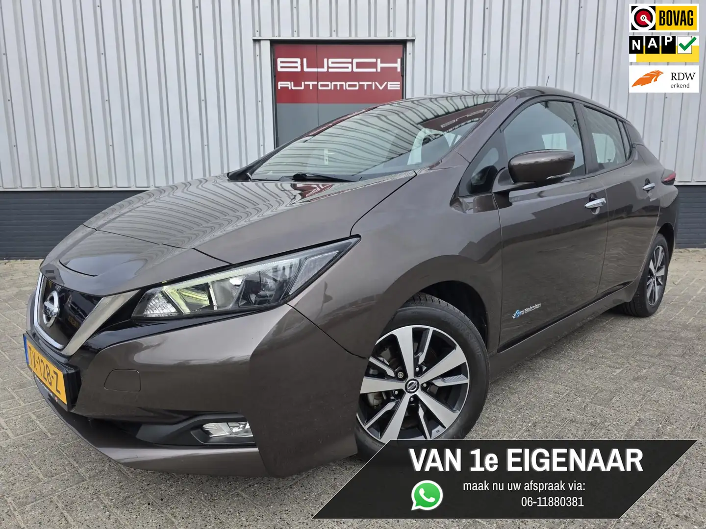 Nissan Leaf Acenta 40 kWh VAN 1e EIGENAAR |SoH 82.94% SCORE | smeđa - 1
