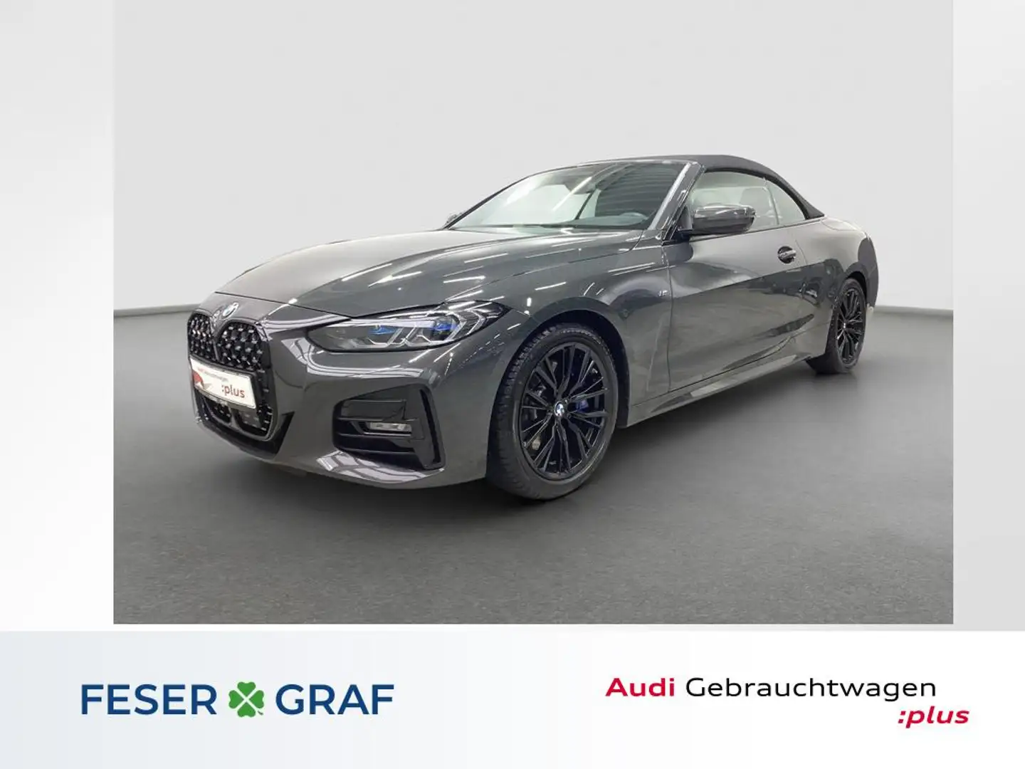 BMW 420 i Cabrio M Sport Laser 360° ACC HiFi Navi Grau - 1