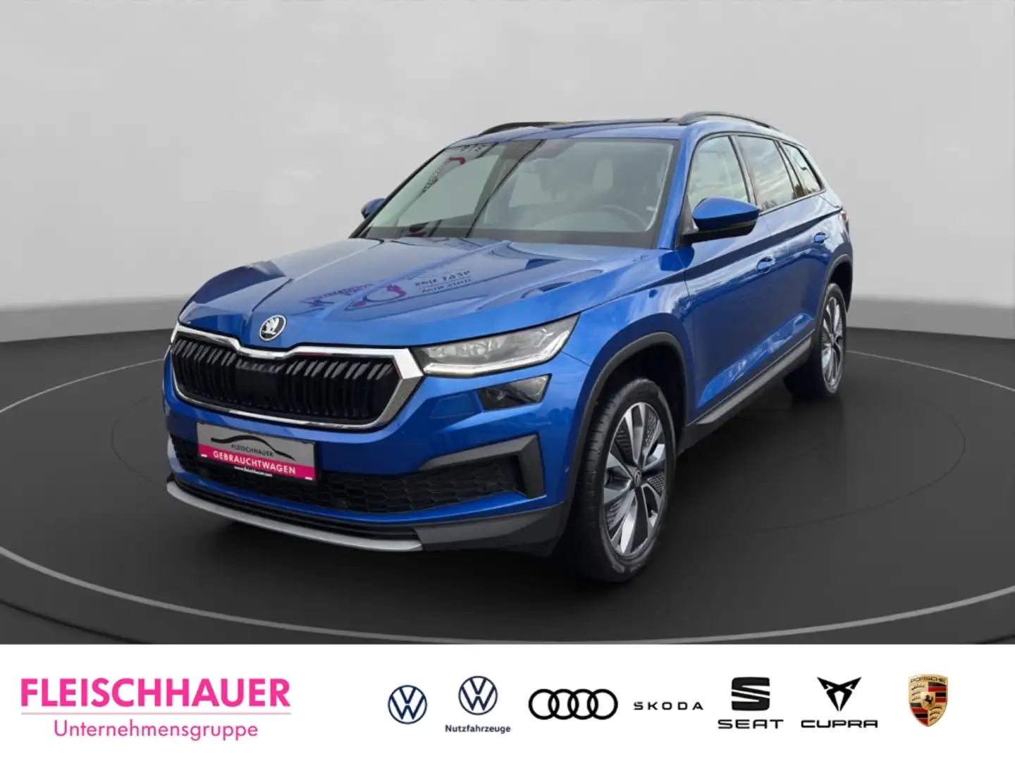 Skoda Kodiaq 2,0TDI Tour 4x4 AHK+RK+LED+CarPlay+Navi+ACC+PDC Pl Blau - 1